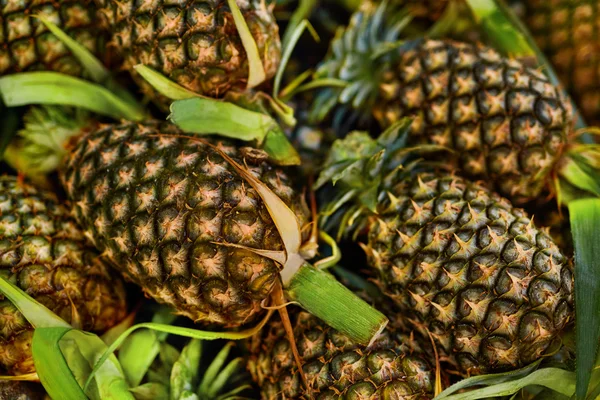 Frutas. Alimento crudo saludable. Piñas ecológicas. Nutrición, Vitamina — Foto de Stock