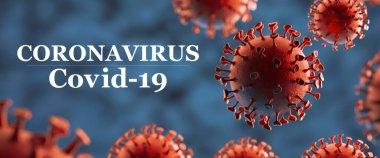 Coronavirüs kırmızı hücreleri Covid-19