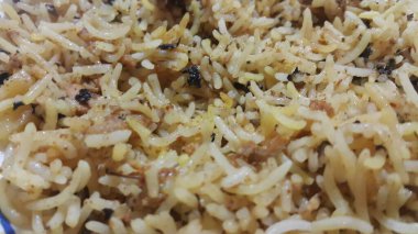Basmati Rice Pulao veya chana ile pulav veya chana pulao olarak da bilinen sebze pilavı.