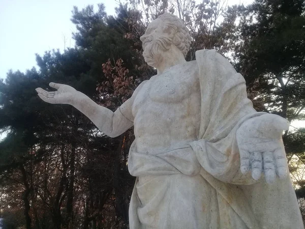 Chuncheon South Korea February 2018 White Marble Statue Historical Person — 图库照片