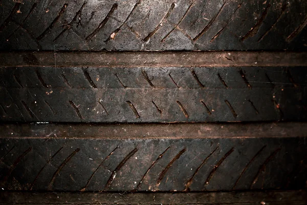 더러운 타이어 발 인쇄 — 스톡 사진