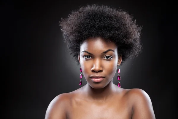 Young and beautiful black woman — Stock Photo, Image