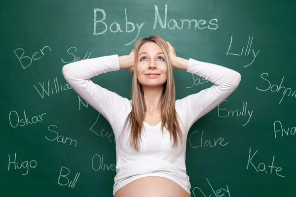 Escolhendo o nome certo para você bebê — Fotografia de Stock