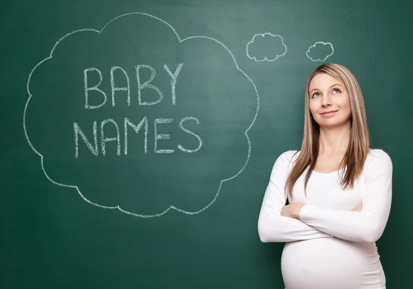 Escolhendo o nome certo para você bebê — Fotografia de Stock