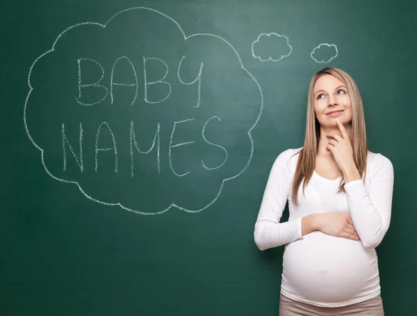 Escolhendo o nome certo para você bebê — Fotografia de Stock