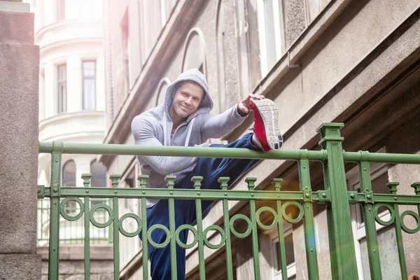 Concept de fitness en plein air dans la ville — Photo