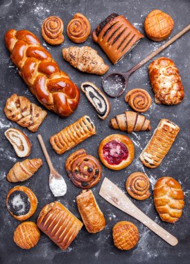 Lezzetli ve tatlı mevsimlik pasta arka plan