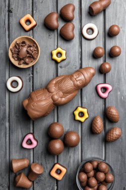 Bayram dönemi için lezzetli Noel çikolataları ve tatlılar.