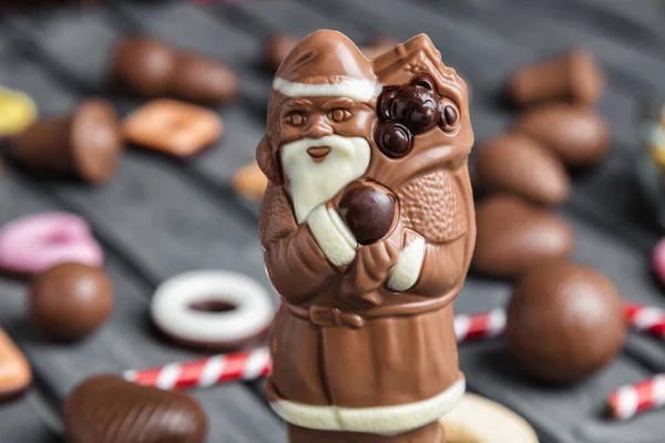 Bayram Dönemi Için Lezzetli Noel Çikolataları Tatlılar — Stok fotoğraf