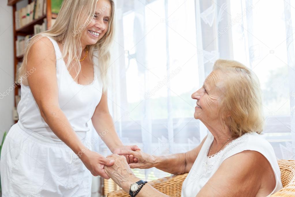 Providing help and care for elderly 