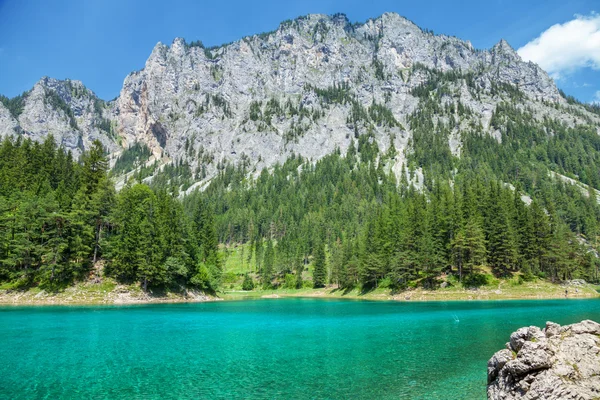 Gruner Zie met kristal helder water in Oostenrijk — Stockfoto