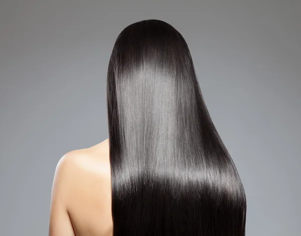Lange glatte Haare — Stockfoto