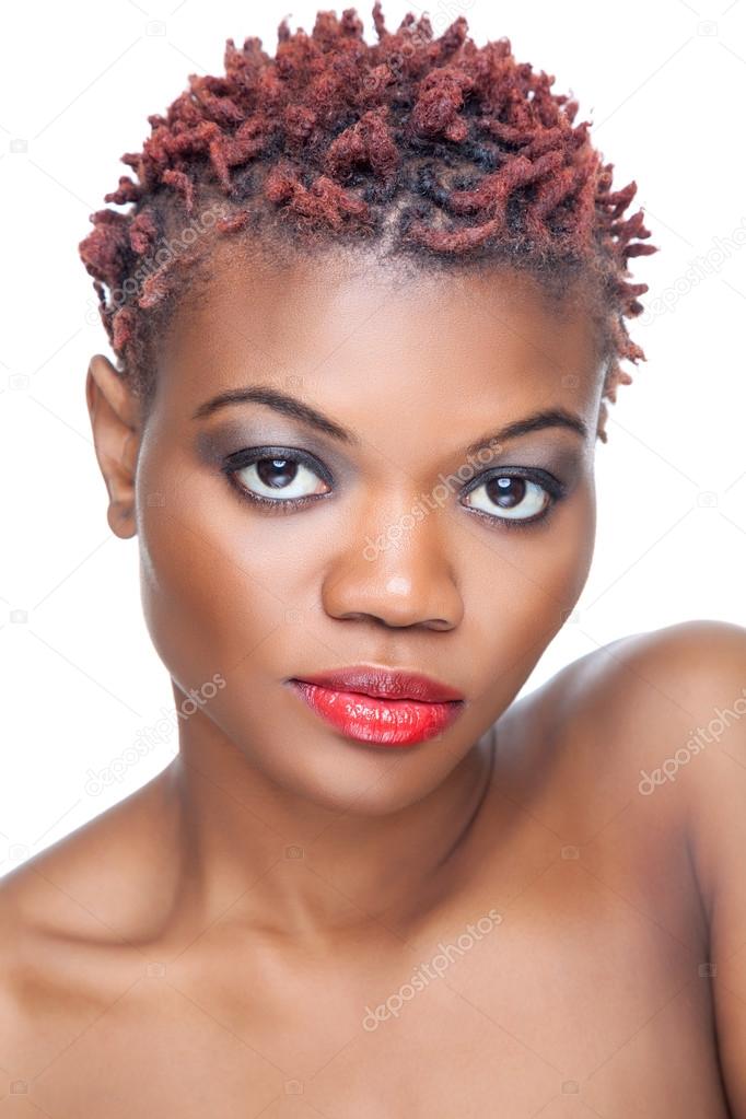 Black beauty with short spiky hair Stock Photo by ©tommyandone 70021831 Black beauty with short spiky hair Stock Photo by ©tommyandone 70021831