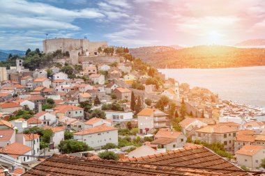 Eski kasaba Sibenik Hırvatistan