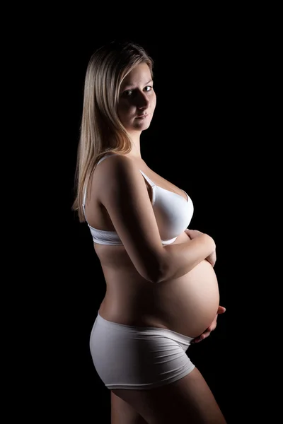 Retrato de uma mulher grávida — Fotografia de Stock