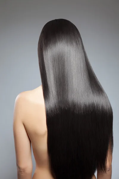 Long straight hair — Stock Photo, Image