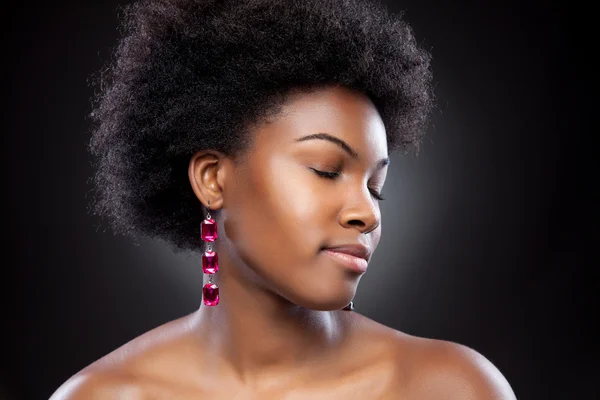 아름다운 흑인 여성 — 스톡 사진
