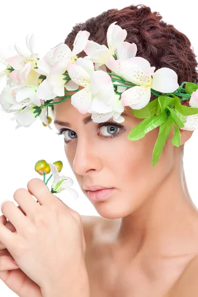 Young beauty with perfect skin Stock Image