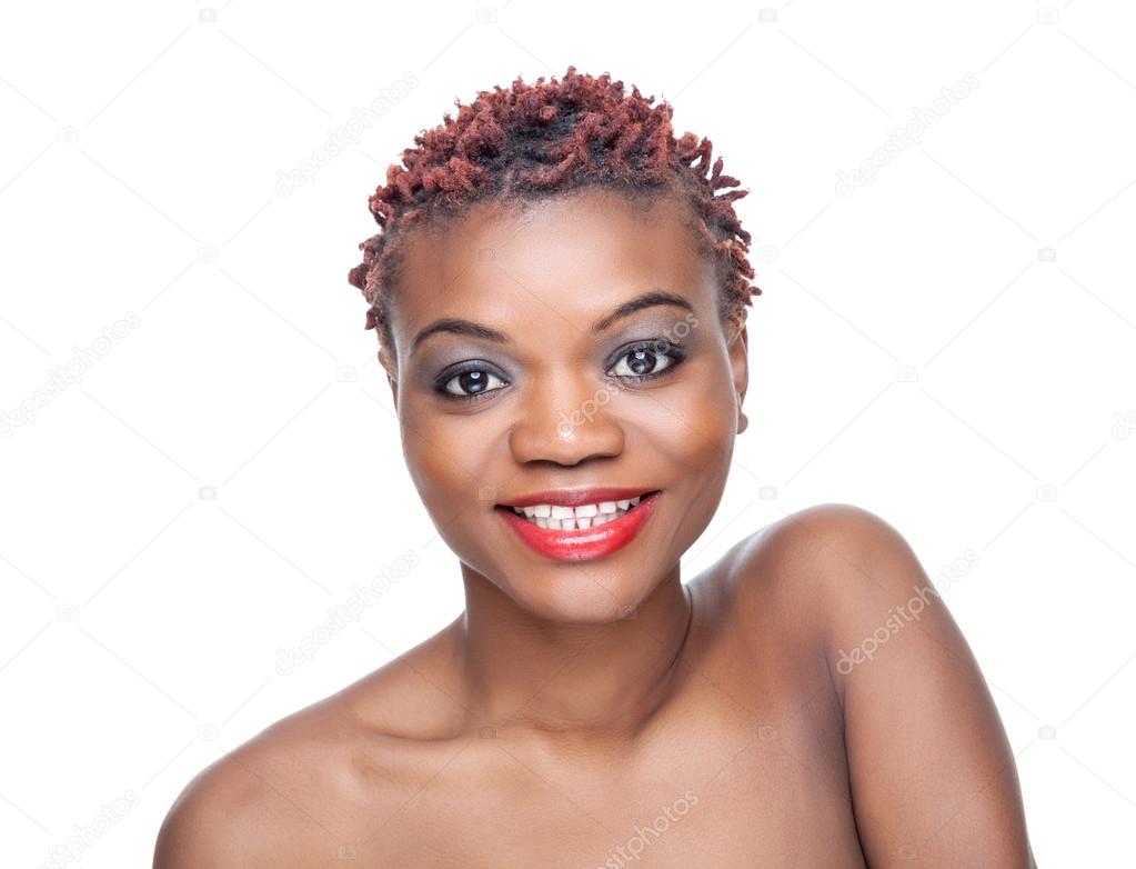 Black Beauty With Short Spiky Hair Stock Photo C Tommyandone