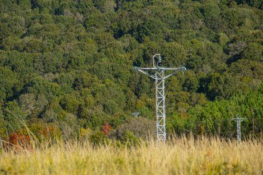Electricity pylon surrounded by nature The Concept of Environment