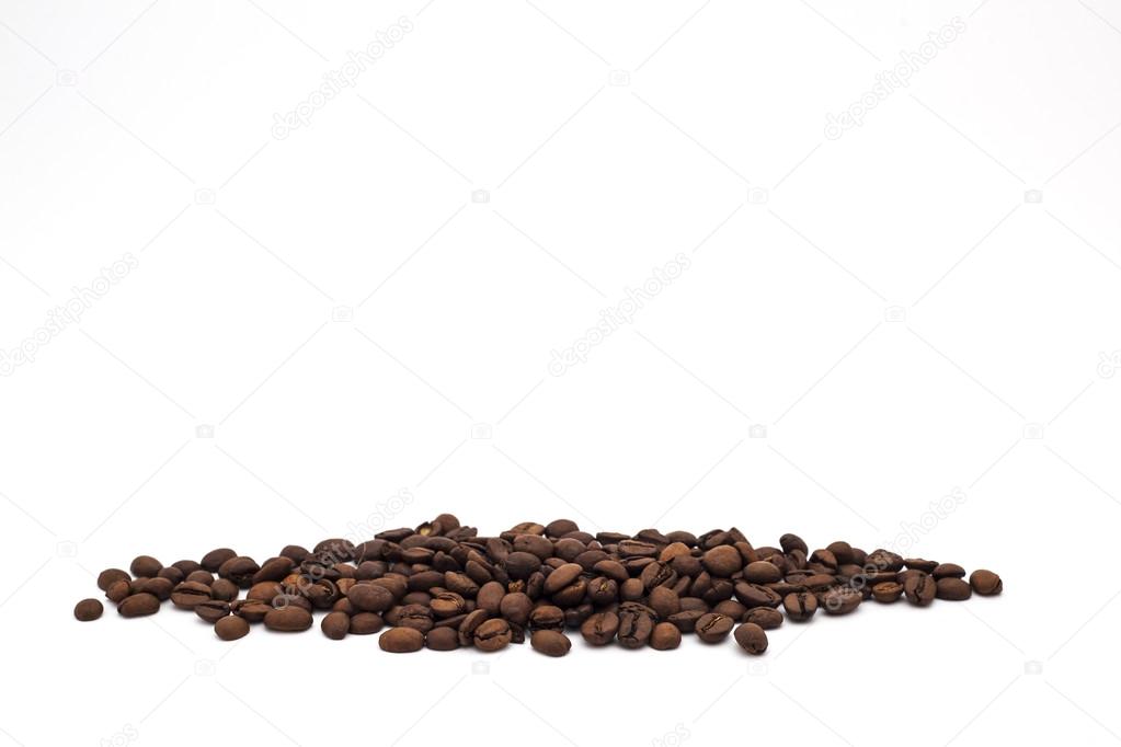 coffee beans white background