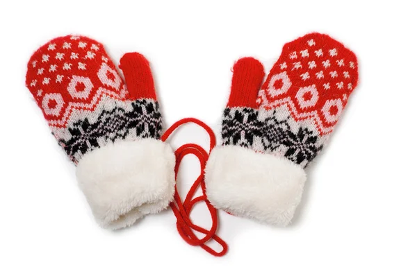 Knitted Mittens — Stock Photo, Image