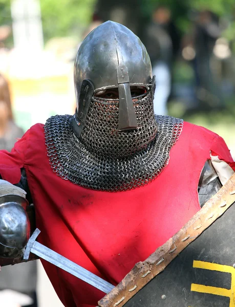 El caballero Medieval descansando — Foto de Stock