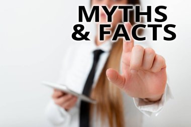 El yazısı Mitleri ve Gerçekler. Görünürde tarihsel olayların geleneksel hikayesi olan kavram, elle işaret edilen ve seyrüsefer ilerlemesini sembolize eden modeldir..