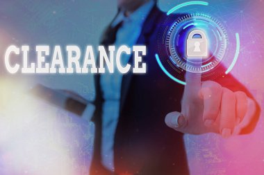 Giriş iznini gösteren mesaj işareti. Web veri güvenlik uygulaması için belirtilmiş eylem grafikleri asma kilidi için kavramsal fotoğraf yetkilendirmesi.