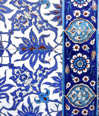 Makro görünümü Rüstem Paşa Camii, istanbul içinde çini