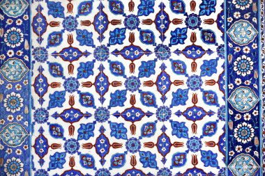 Makro görünümü Rüstem Paşa Camii, istanbul içinde çini
