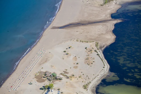 Iztuzu beach and the delta of Dalyan river, Dalyan, Mugla — Stock Photo, Image