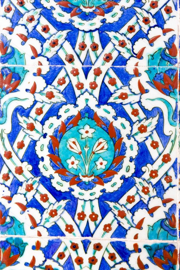 Iznik tiles in Rustem Pasa Mosque, Istanbul