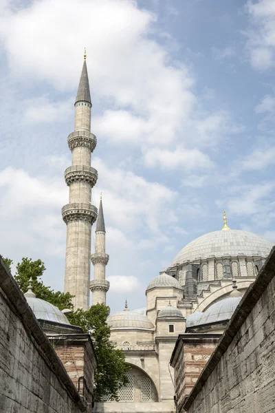 在土耳其伊斯坦布尔的法提赫区苏莱曼清真寺 — 图库照片