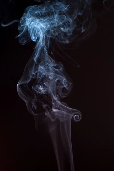 Siyah arka planda - makro fotoğraf güzel duman — Stok fotoğraf