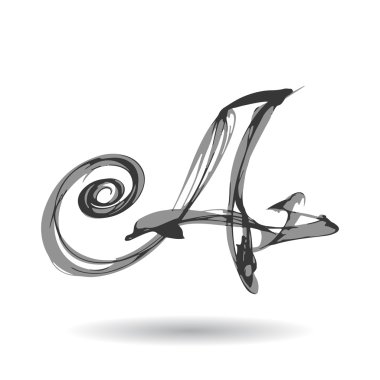 Soyut mektup logo tasarım şablonu. siyah ve beyaz yaratıcı işareti. simge.