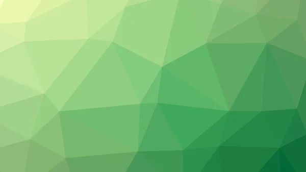 デザインで使用するため多くの三角形の背景の緑抽象ベクトル グラデーション lowploly — ストックベクタ