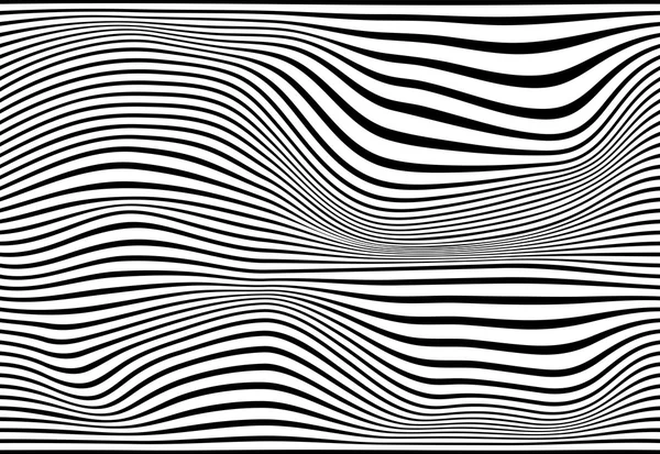 Gestreepte abstracte achtergrond. zebra zwart-wit afdrukken. Vectorillustratie. eps10 — Stockvector