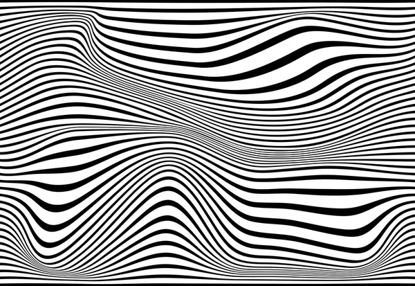 Gestreepte abstracte achtergrond. zebra zwart-wit afdrukken. Vectorillustratie. eps10 — Stockvector