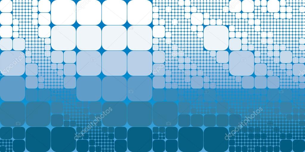 Square blue white gradient geometrical abstract background