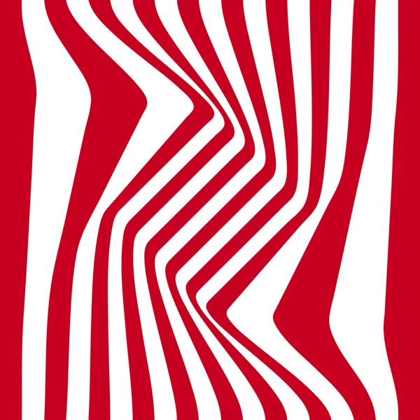 Fundo abstracto listrado. impressão zebra vermelha e branca. Ilustração vetorial. eps10 — Vetor de Stock