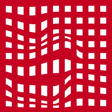 ızgara soyut arka plan. kırmızı ve beyaz zebra baskı. Illüstrasyon