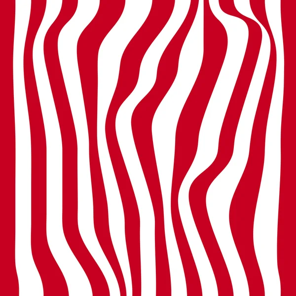 Gestreepte abstracte achtergrond. rode en witte zebra afdrukken. illustratie — Stockfoto