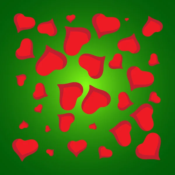 Abstract Love Background Full Hearts Valentine Day Card — Stock Photo, Image