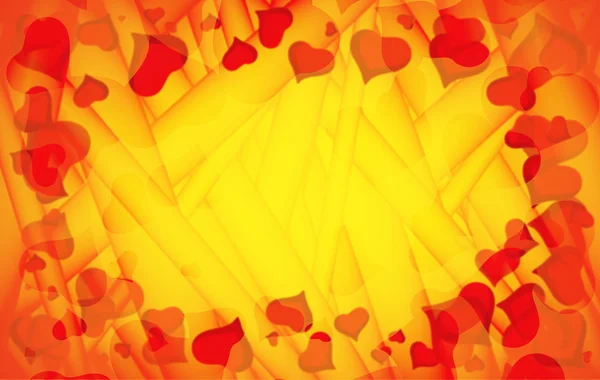 抽象的な愛の背景は心の完全。Copyspace カードのバレンタインの s 日フレーム — ストック写真