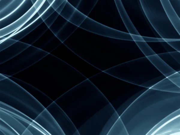 Absztrakt kék láng füst keret felett copyspace a szöveg fekete háttér — Stock Fotó