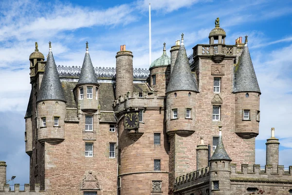 Pohled na hrad Glamis, Skotsko — Stock fotografie
