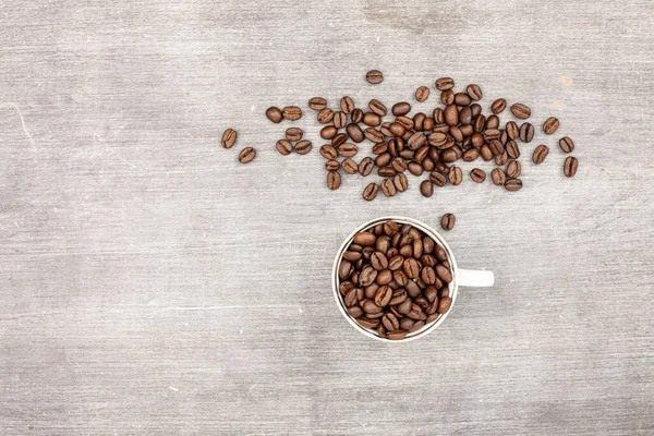 Vers Gebrande Koffiebonen Achtergrond — Stockfoto