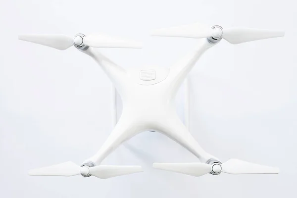 White Drone Isolated White Background — Stock Photo, Image