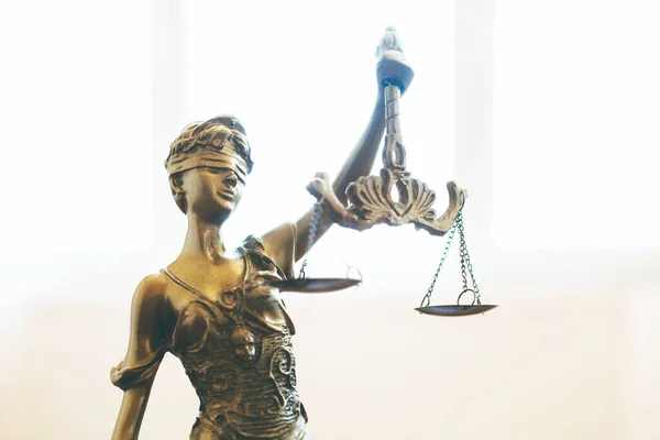 Escalas Símbolo Justiça Imagem Conceito Direito Legal — Fotografia de Stock